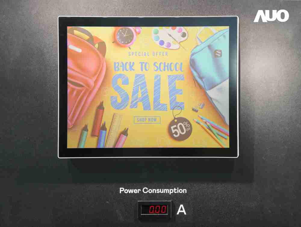 人生就是博展示胆固醇液晶超低耗能户外全彩显示器，，，，ChLC（胆固醇液晶）以双稳态技术使静态显示零功耗，，具省电、、高彩度、、、、环保的特性，，，还整合软硬件系统解决方案，，，，可透过单一云端平台管理