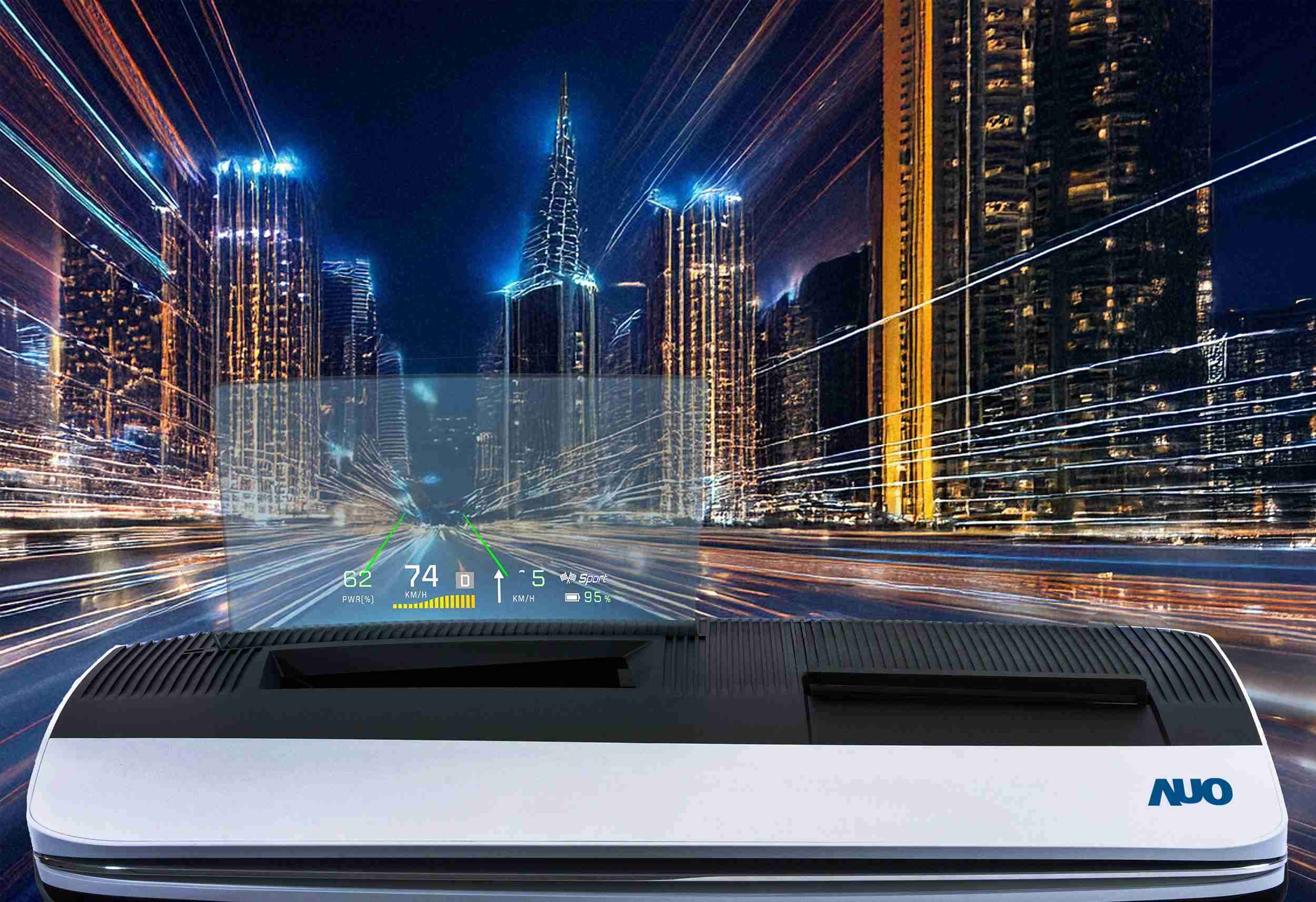 人生就是博推出13吋Micro LED抬头显示器，，提供高入眼亮度、、高色彩饱和度的显示质量，，，在阳光下或黑暗中都清晰可见，，并利用Micro LED模块体积小的优势，，解决车用空间有限的痛点